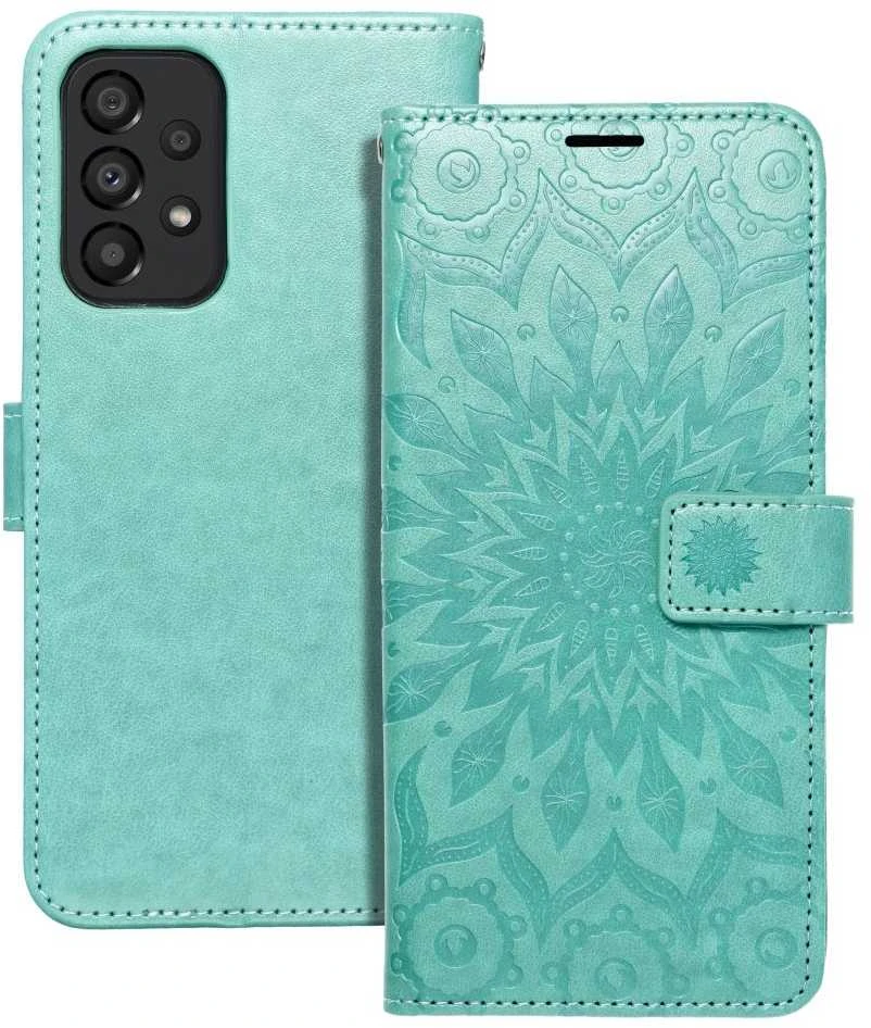 Forcell Oem MEZZO Book dėklas skirtas Samsung Galaxy A33 5G mandala žalios spalvos