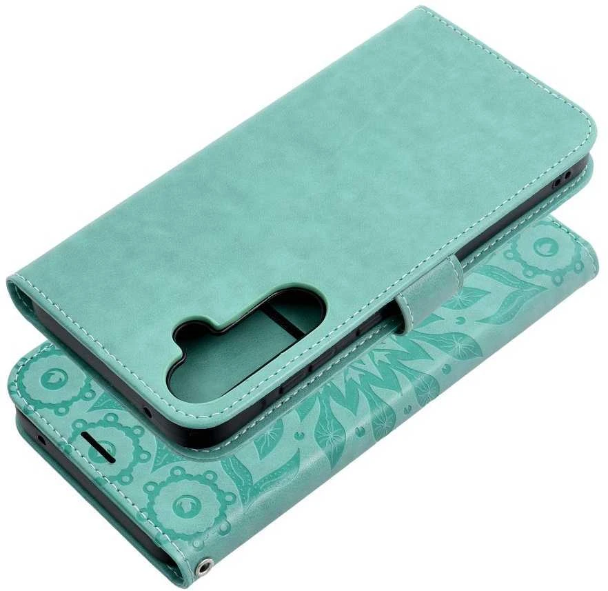 Oem MEZZO Book dėklas skirtas Samsung Galaxy A35 5G mandala žalios spalvos