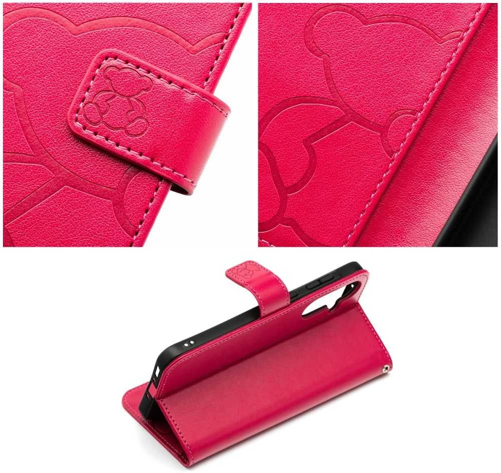 Oem MEZZO Book dėklas skirtas Samsung Galaxy A36 5G teddy bear magenta