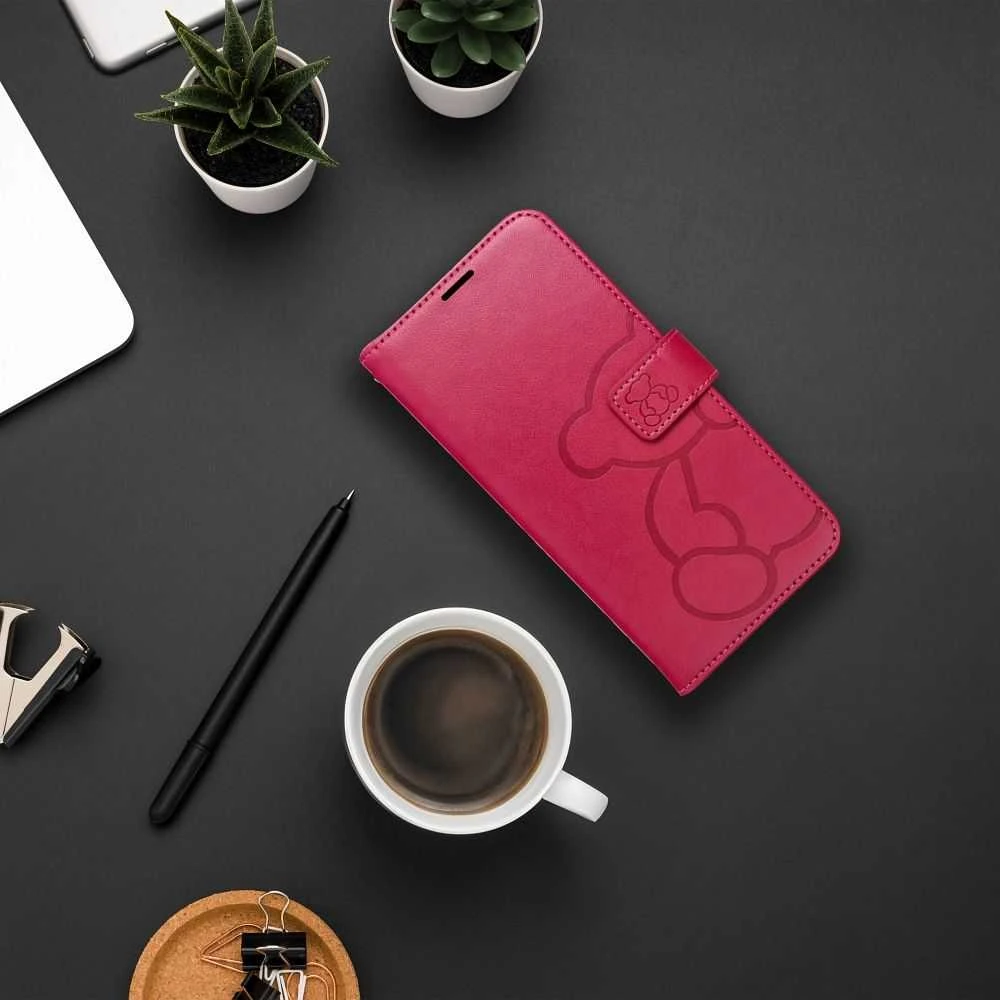 Oem MEZZO Book dėklas skirtas Samsung Galaxy A36 5G teddy bear magenta