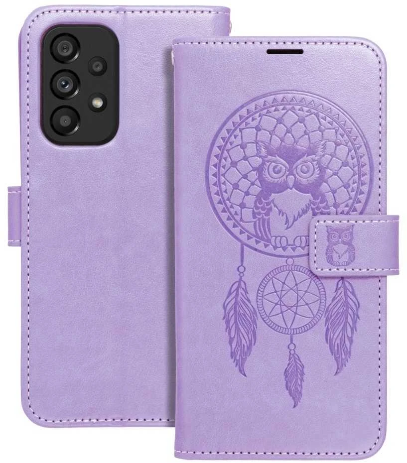 Forcell Oem MEZZO Book dėklas skirtas Samsung Galaxy A52 5G / A52 LTE ( 4G ) / A52s 5G dreamcatcher violetinės spalvos