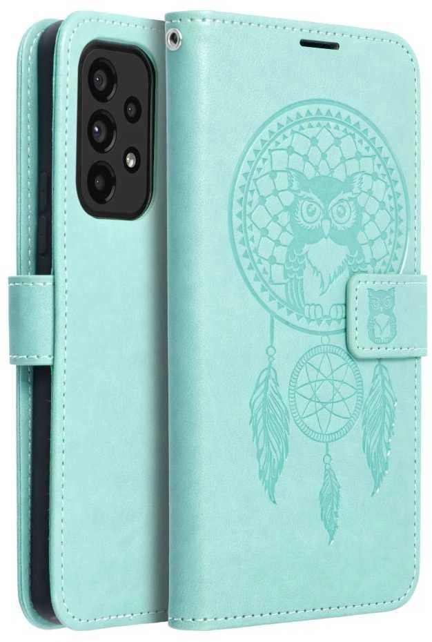 Forcell Oem MEZZO Book dėklas skirtas Samsung Galaxy A53 5G dreamcatcher žalios spalvos