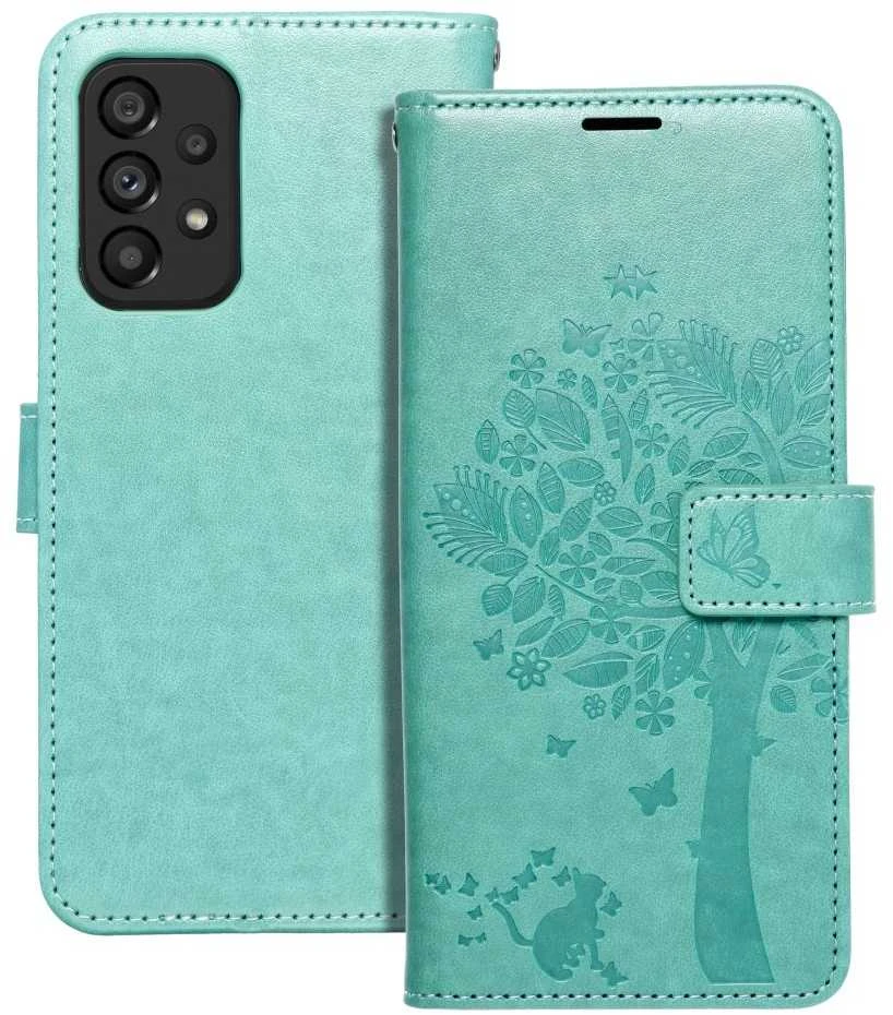 Telefono dėklas Oem MEZZO Book skirtas Samsung A53 5G, žalios spalvos