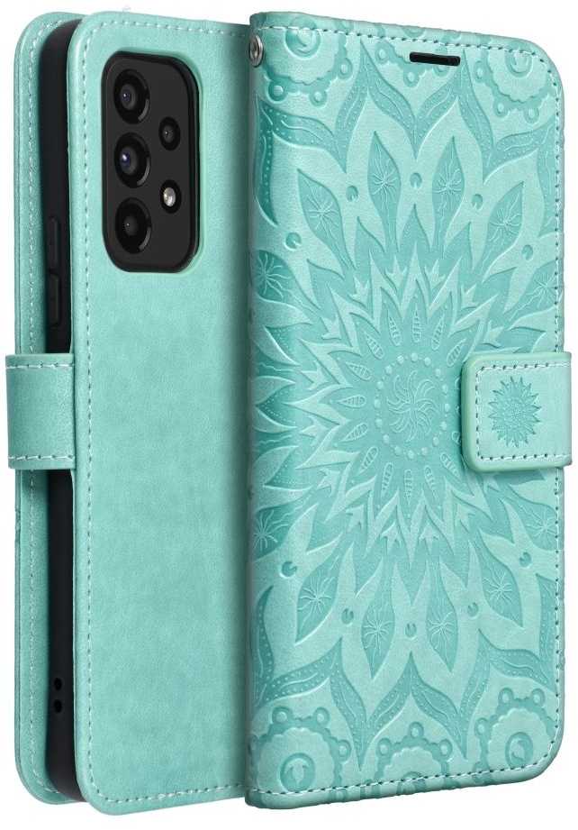 Forcell Oem MEZZO Book dėklas skirtas Samsung Galaxy A53 5G mandala žalios spalvos