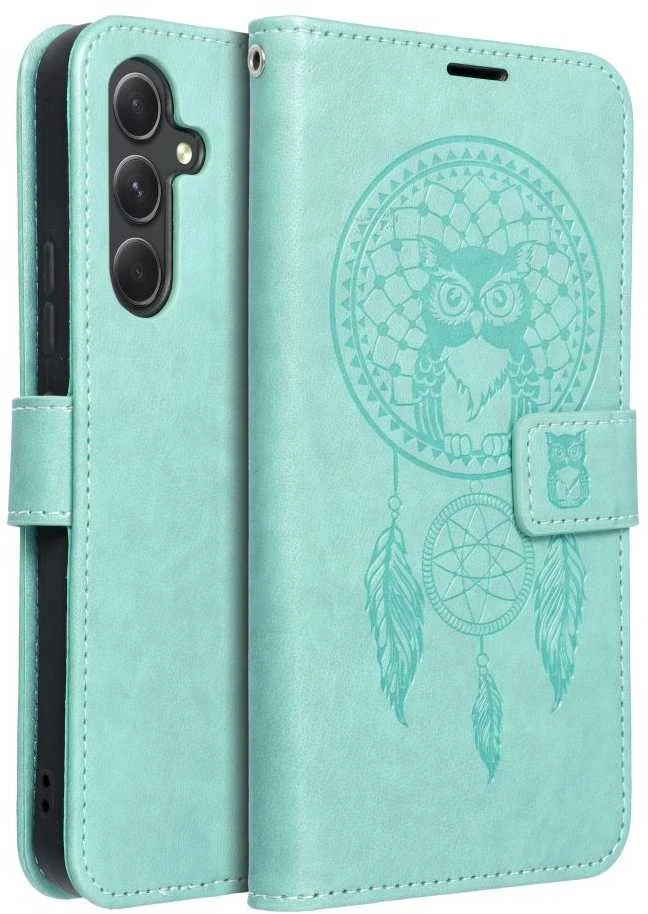 Oem MEZZO Knygų dėklas SAMSUNG A54 5G Dreamcatcher žalias