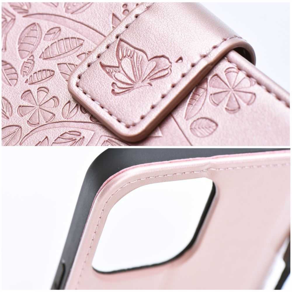 Oem MEZZO Book dėklas skirtas Samsung Galaxy A54 5G mandala rose auksinis