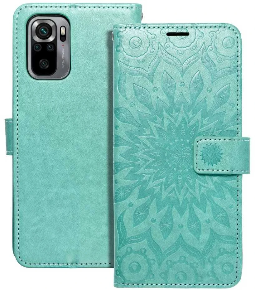Forcell Oem MEZZO Book dėklas skirtas Xiaomi Mi 11 Lite 5G / Mi 11 Lite LTE ( 4G ) / Mi 11 Lite NE mandala žalios spalvos