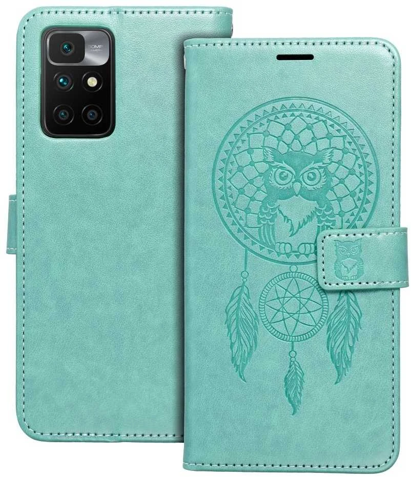 Forcell Oem MEZZO Book dėklas skirtas Xiaomi Redmi 10 / 10 2022 dreamcatcher žalios spalvos
