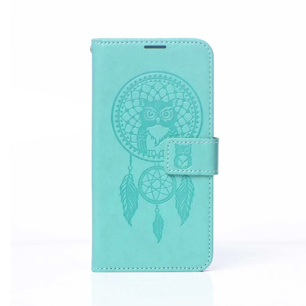 Forcell Oem MEZZO Book dėklas skirtas Xiaomi Redmi 9C / 9C NFC dreamcatcher žalios spalvos