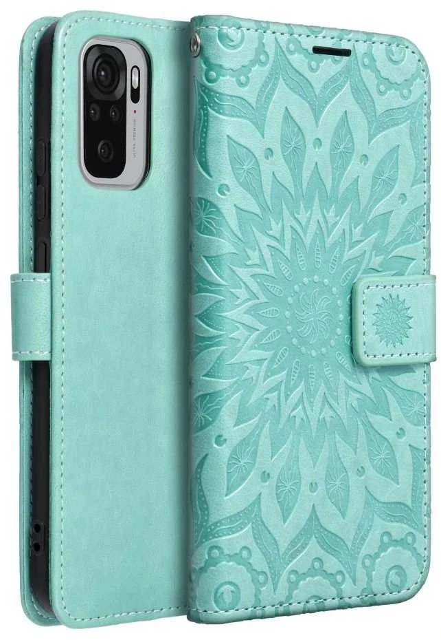 Forcell Oem MEZZO Book dėklas skirtas Xiaomi Redmi Note 10 Pro mandala žalios spalvos