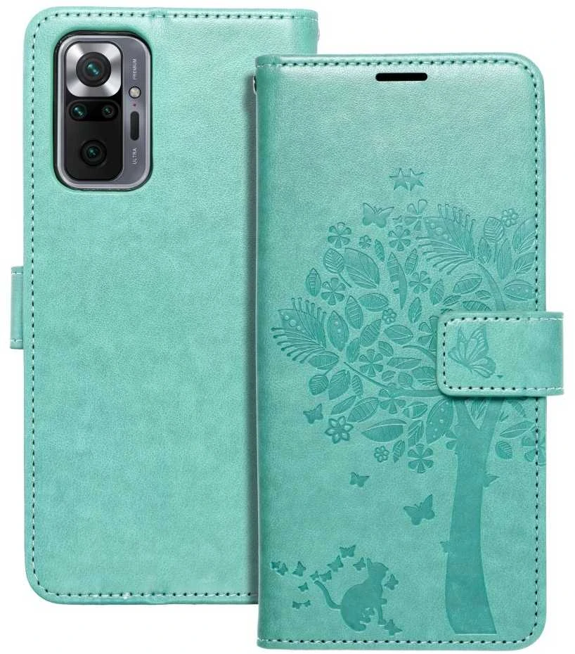 Forcell Oem MEZZO Book dėklas skirtas Xiaomi Redmi Note 10 Pro medžio žalios spalvos