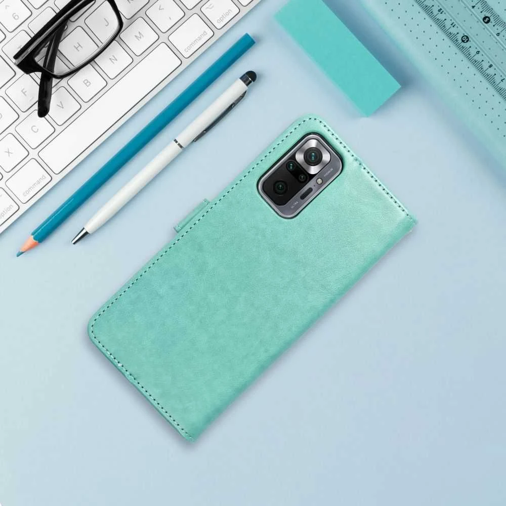 Forcell Oem MEZZO Book dėklas skirtas Xiaomi Redmi Note 11 / 11S mandala žalios spalvos