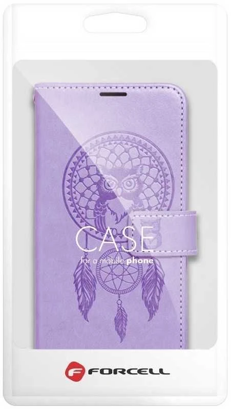 Forcell Oem MEZZO Book dėklas skirtas Xiaomi Redmi Note 11 / 11S dreamcatcher violetinės spalvos