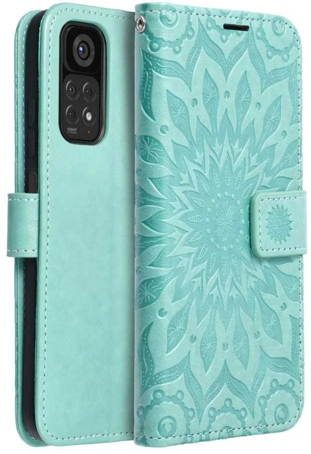 Forcell Oem MEZZO Book dėklas skirtas Xiaomi Redmi Note 11 / 11S mandala žalios spalvos