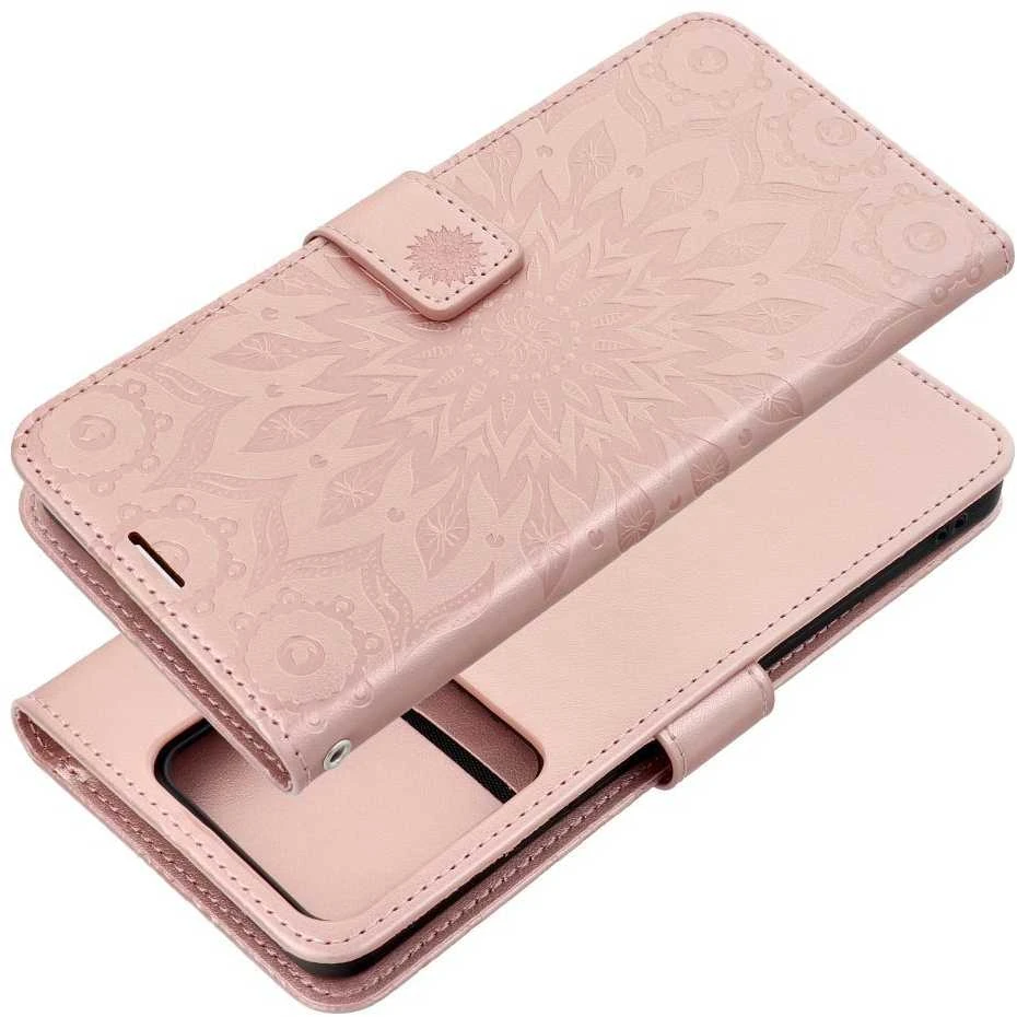 Oem MEZZO Book dėklas skirtas Xiaomi Redmi Note 13 Pro 5G mandala rose auksinis