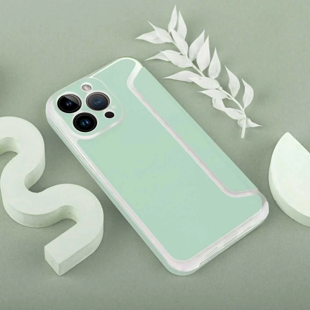 Dėklas OEM PIANO Knygų laikrodis IPHONE 14 Plius šviesiai žalia