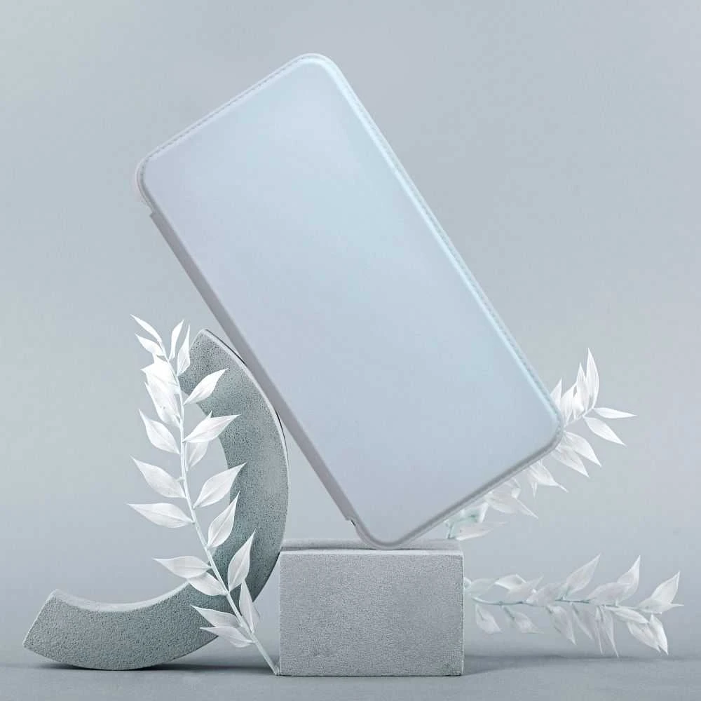 Dėklas OEM PIANO Knygų laikiklis IPHONE 14 plius šviesiai mėlyna