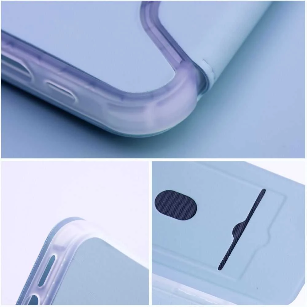 Dėklas OEM PIANO Knygų laikiklis IPHONE 14 plius šviesiai mėlyna