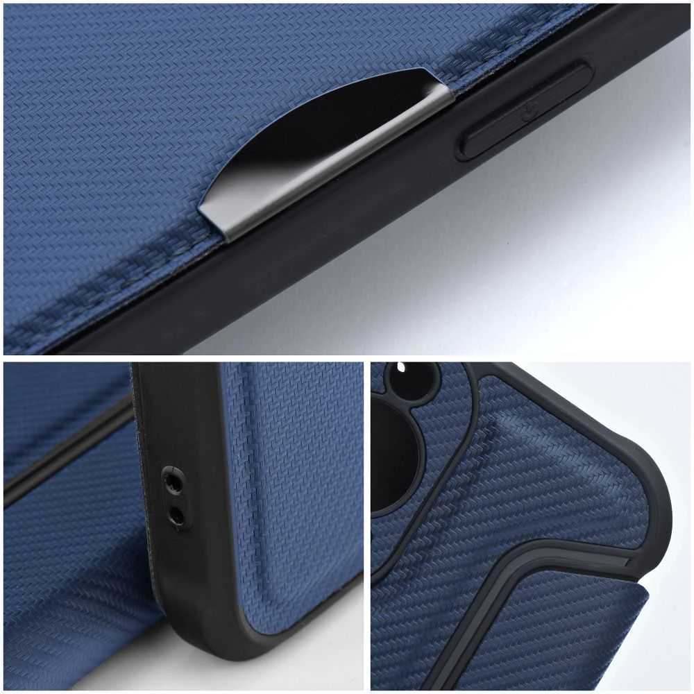 Dėklas Oem RAZOR Book skirtas Samsung Galaxy A12 / M12 mėlynos spalvos