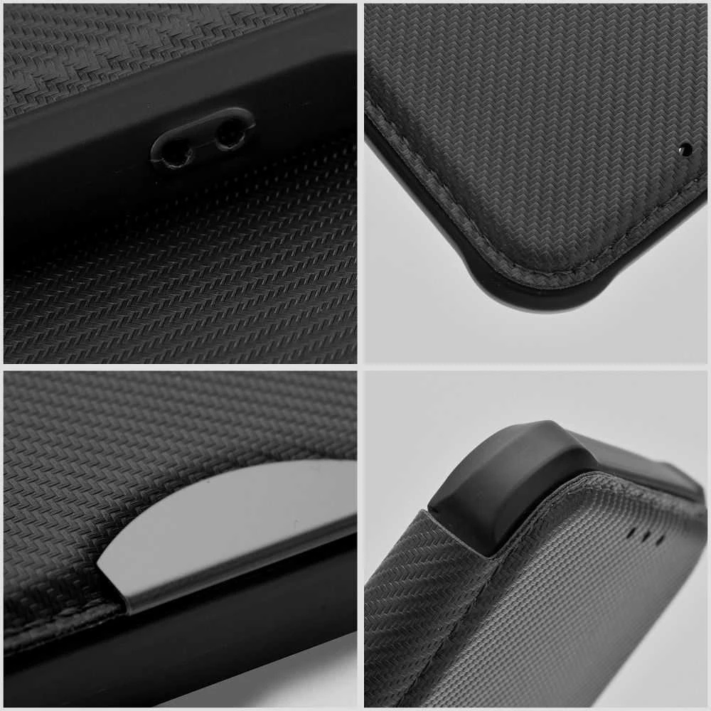 Dėklas Oem RAZOR Book skirtas Samsung Galaxy A22 5G juodos spalvos