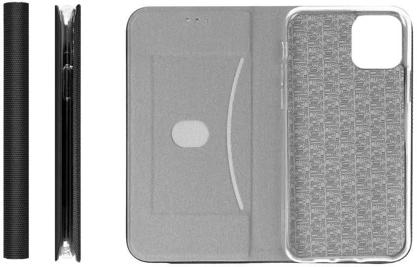 Oem SENSITIVE Book dėklas skirtas Samsung Galaxy A52 5G / A52 LTE ( 4G ) / A52s 5G juodos spalvos