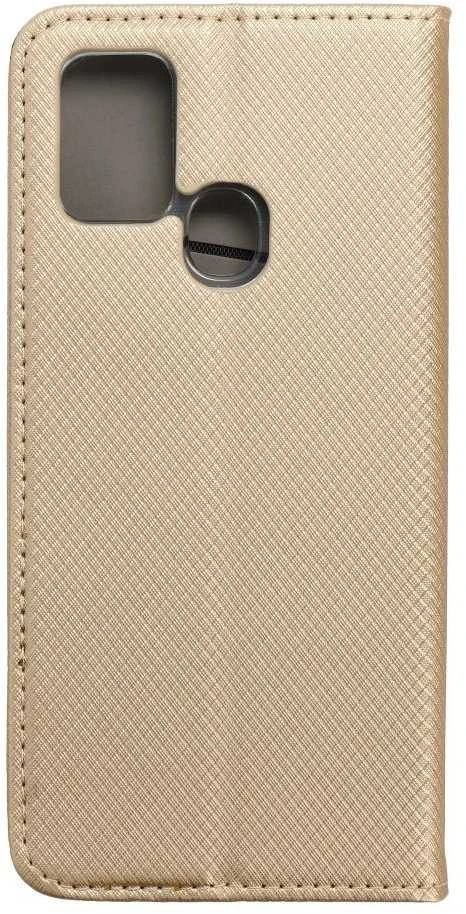 Dėklas Oem SMART CASE Book skirtas Samsung Galaxy A21s aukso spalvos