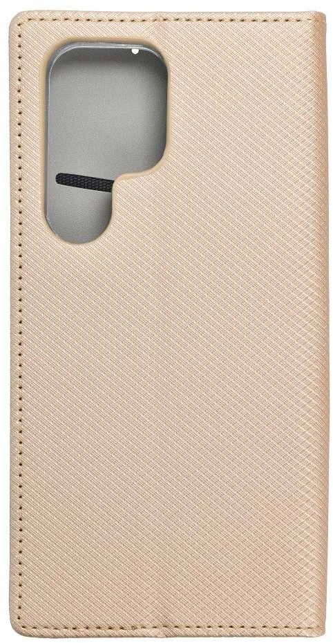 Dėklas Oem SMART CASE Book skirtas Samsung Galaxy S24 Ultra aukso spalvos