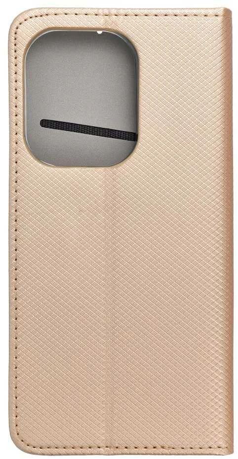 Dėklas Oem SMART CASE Book skirtas Xiaomi Redmi Note 13 Pro 4G aukso spalvos