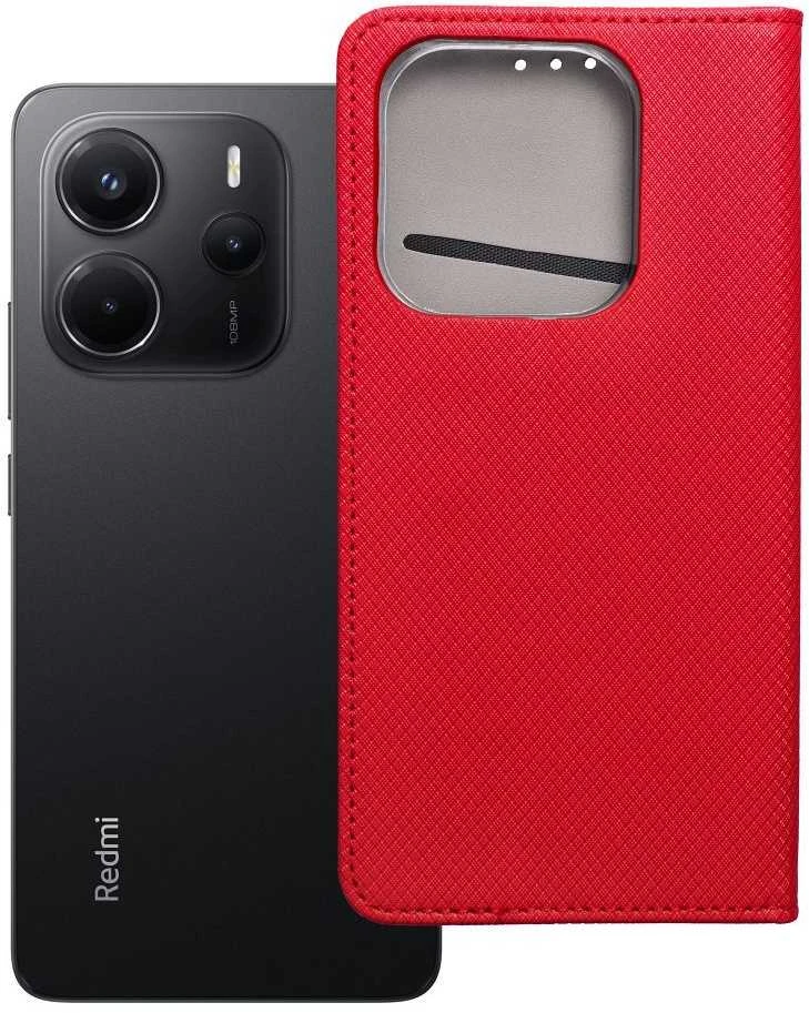 Dėklas Oem SMART CASE Book skirtas Xiaomi Redmi Note 14 4G red