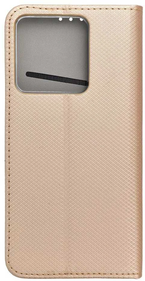 Dėklas Oem SMART CASE Book skirtas Xiaomi Redmi Note 13 5G aukso spalvos