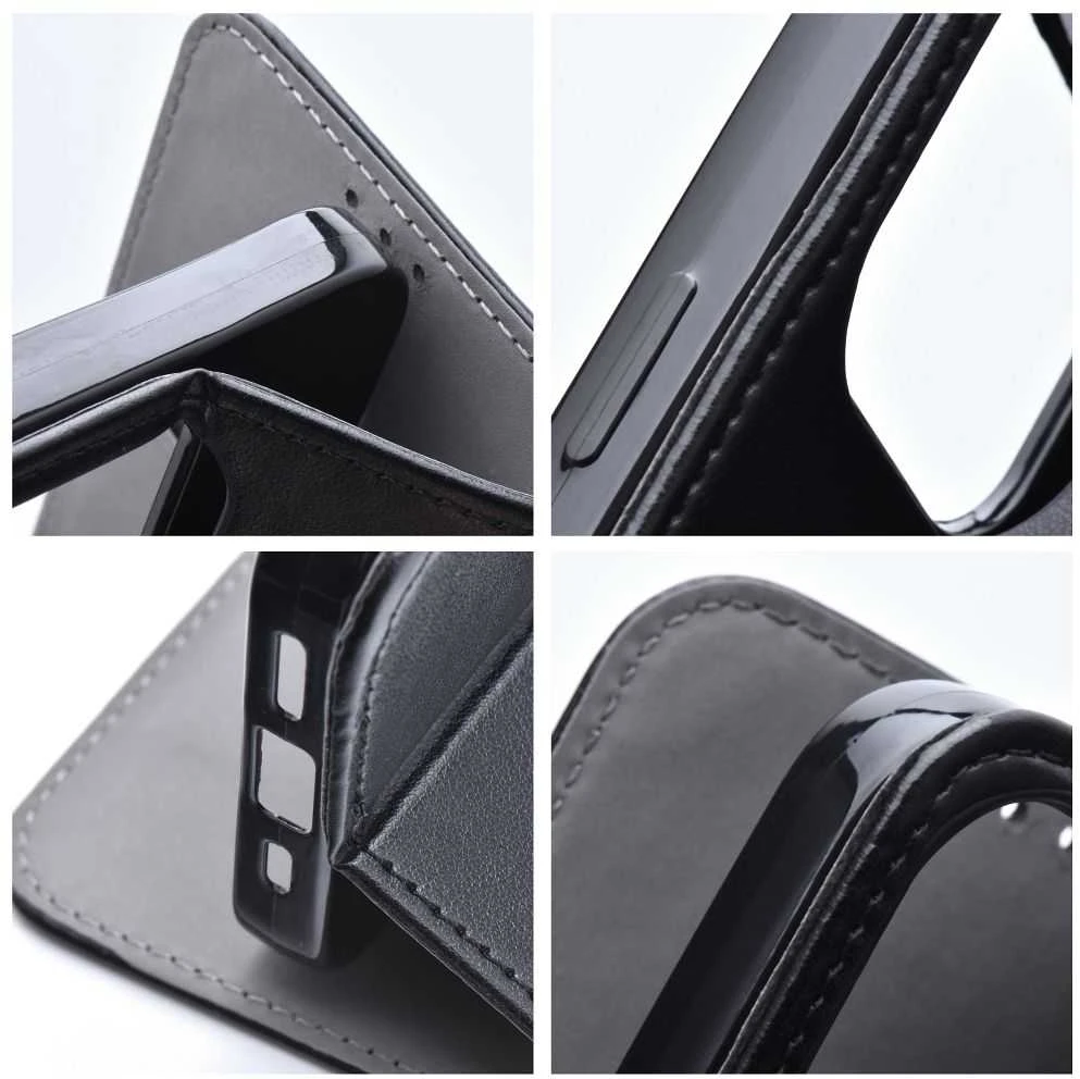 Oem SMART MAGNETO Book dėklas skirtas Samsung Galaxy A12 / M12 juodos spalvos