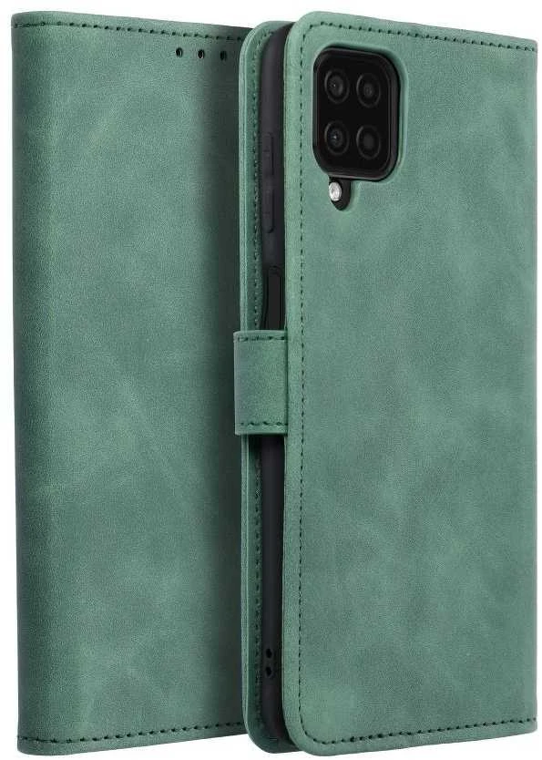 Forcell Oem TENDER Book dėklas skirtas Samsung Galaxy A12 / M12 žalios spalvos