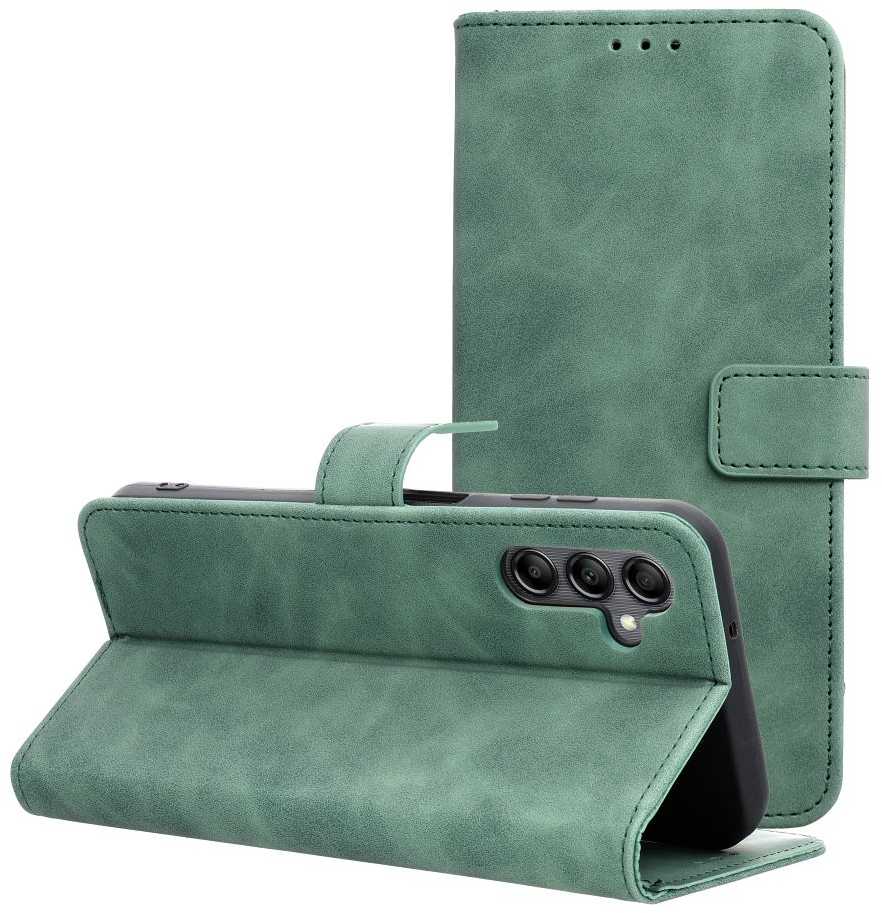 Oem TENDER Book Dėklas skirtas Samsung Galaxy A14 4G / A14 5G žalios spalvos