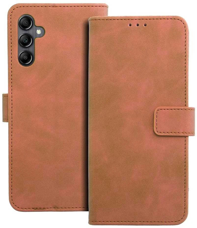 Oem TENDER Book dėklas skirtas Samsung Galaxy A14 4G / A14 5G rudos spalvos