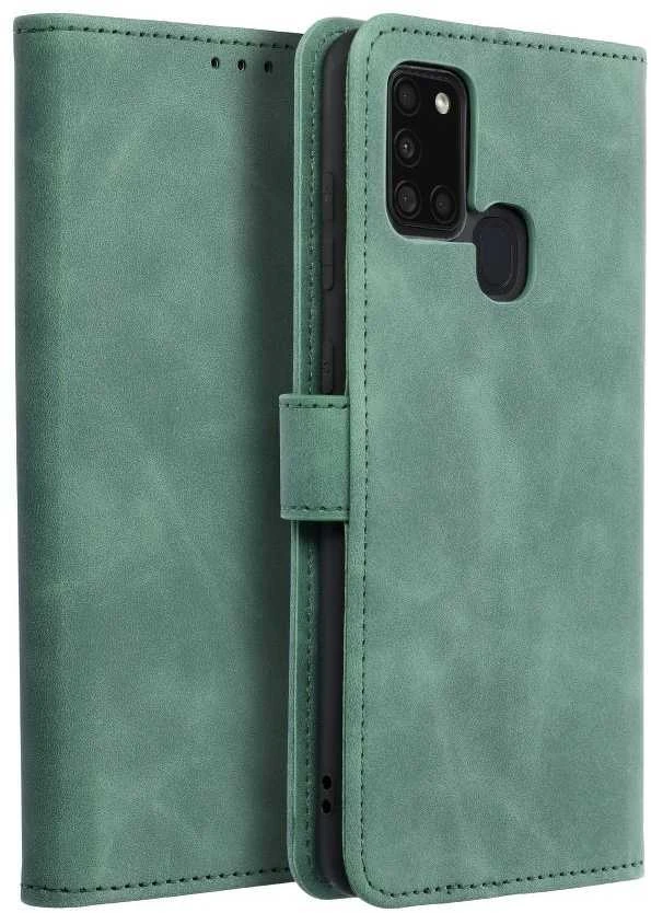 Oem TENDER Book Dėklas skirtas Samsung Galaxy A21s žalios spalvos