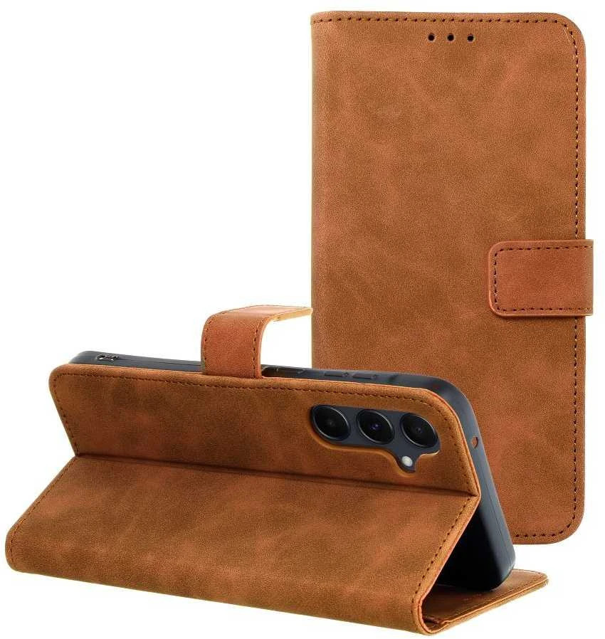 Oem TENDER Book dėklas skirtas Samsung Galaxy A55 5G rudos spalvos
