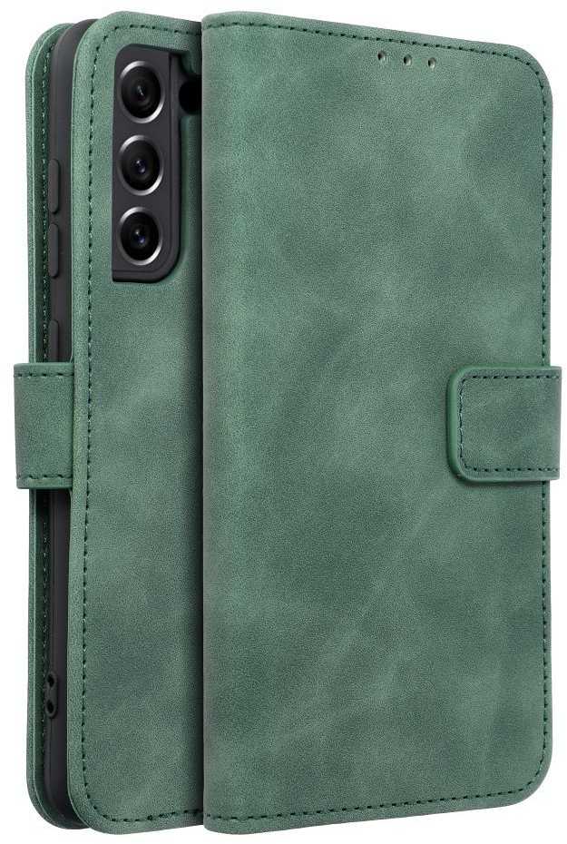 Oem TENDER Book Dėklas skirtas Samsung Galaxy S21 FE žalios spalvos