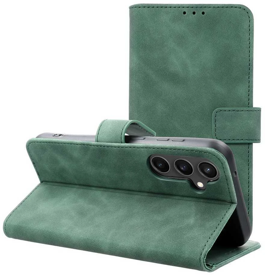 Oem TENDER Book Dėklas skirtas Samsung Galaxy S23 FE žalios spalvos