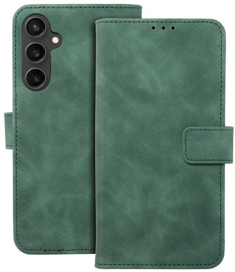 Oem TENDER Book Dėklas skirtas Samsung Galaxy S23 FE žalios spalvos