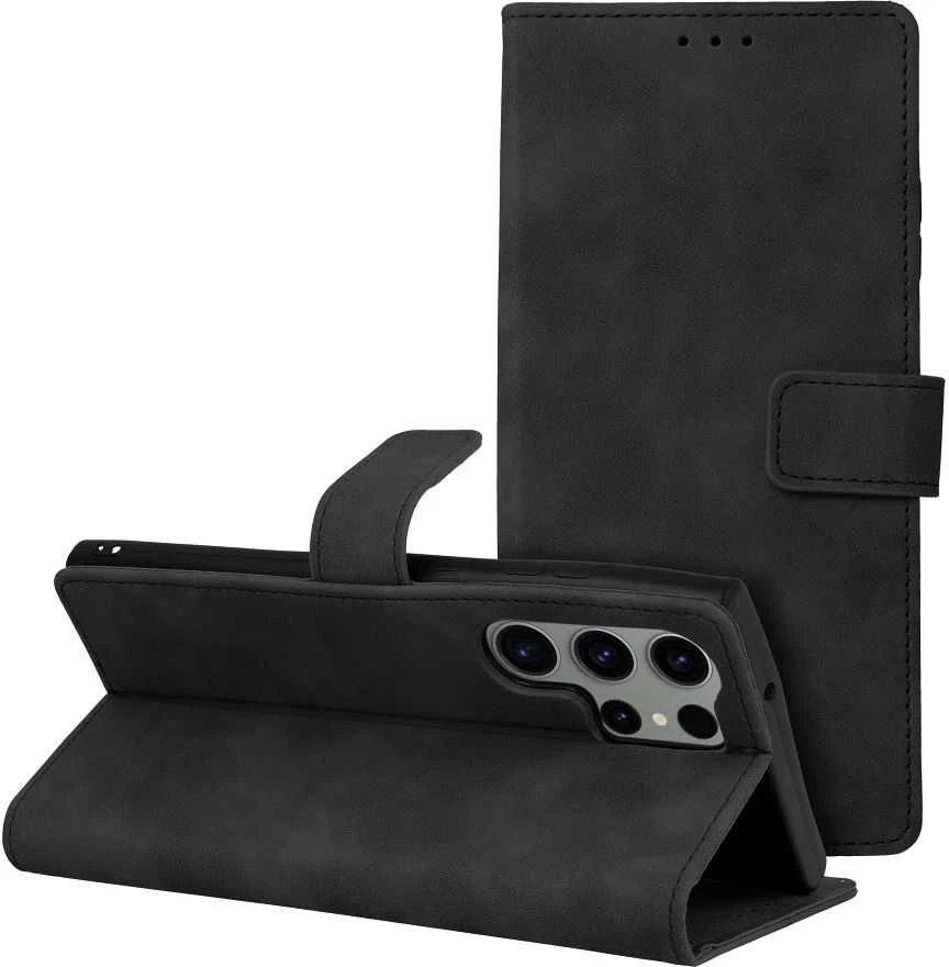 Oem TENDER Book Dėklas skirtas Samsung Galaxy S23 Ultra juodos spalvos