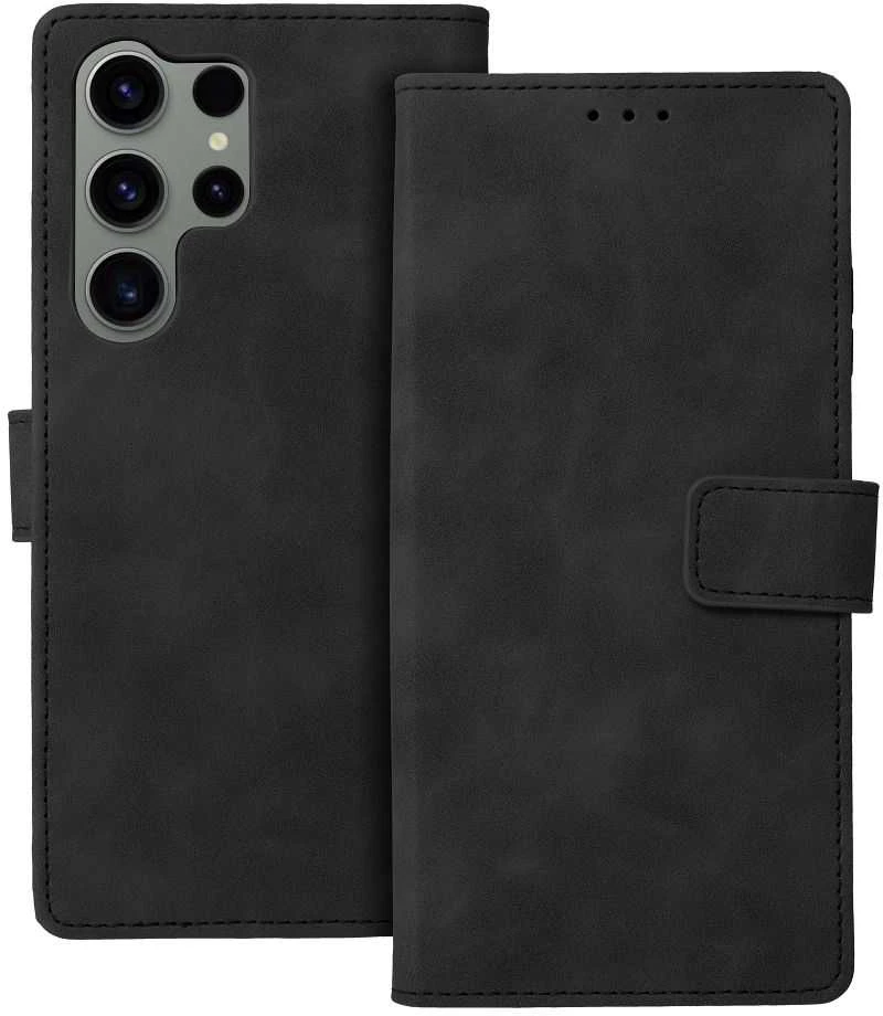 Oem TENDER Book Dėklas skirtas Samsung Galaxy S23 Ultra juodos spalvos