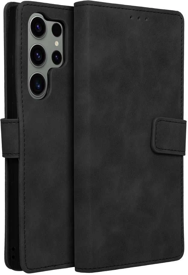 Oem TENDER Book Dėklas skirtas Samsung Galaxy S23 Ultra juodos spalvos