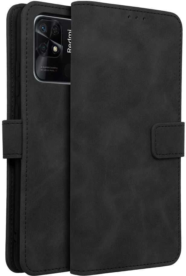 Forcell Oem TENDER Book Dėklas skirtas Xiaomi Redmi 10C juodos spalvos