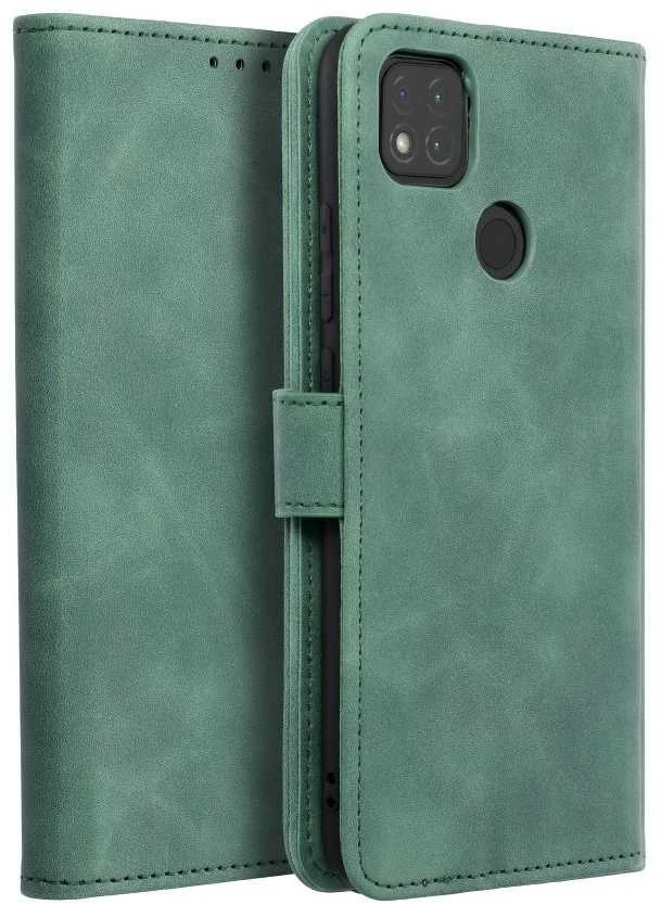 Forcell Oem TENDER Book dėklas skirtas Xiaomi Redmi 9C / 9C NFC žalios spalvos