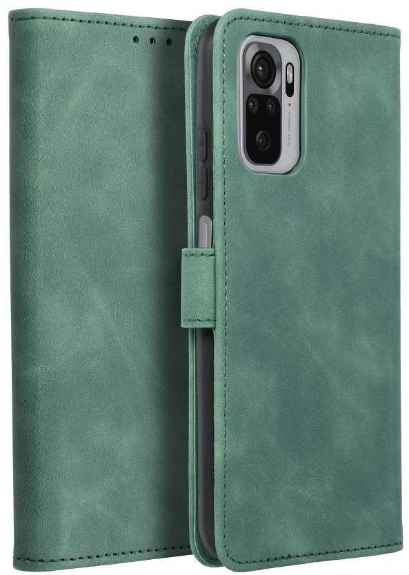 Forcell Oem TENDER Book dėklas skirtas Xiaomi Redmi Note 10 Pro / Redmi Note 10 Pro Max žalios spalvos