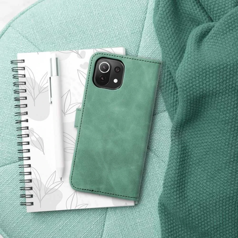 Forcell Oem TENDER Book Dėklas skirtas Xiaomi Redmi Note 11 Pro / 11 Pro 5G žalios spalvos