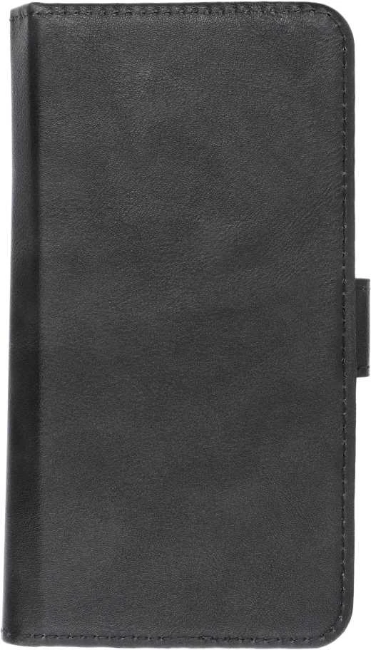 Oem Universal book dėklas COMMON dydis S skirtas Apple iPhone 12 / 13 / Samsung Galaxy S6 / A5 2016 / XCOVER 4 / S22 / HUAWEI P8 2017 juodos spalvos