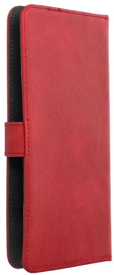 Forcell Oem Universal book dėklas COMMON dydis XL skirtas Samsung Galaxy A12 / A13 4G / A34 5G / A02s / Xiaomi Redmi 12 4G / 12C / NOTE 12 4G / 12 PRO 5G OPPO A53s / A72 / A92 red