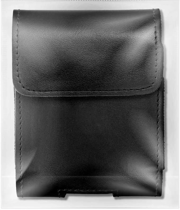 Dėklas Oem ROYAL universal horizontal leather belt holster size V skirtas Samsung Galaxy FLIP 1 / 2 / 3 / 4 / Huawei P50 Pocket / Motorola RAZR 5G juodos spalvos