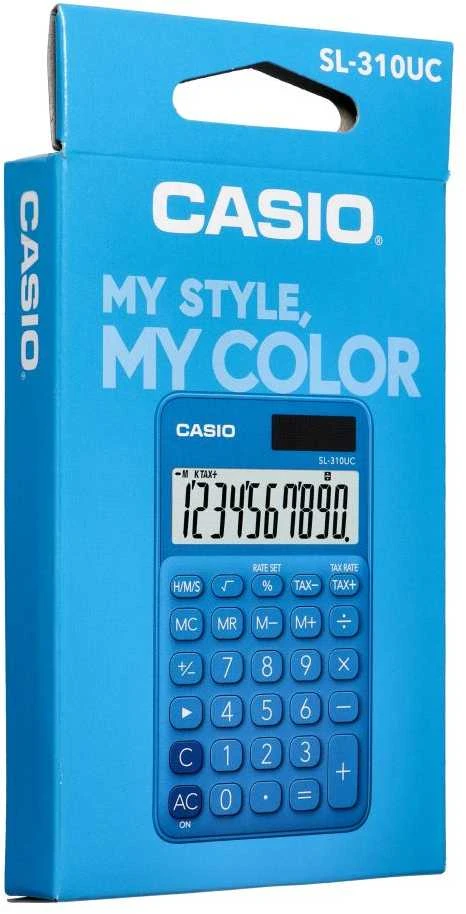 Casio SL-310UC-BU skaičiuotuvas žydroje pakuotėje